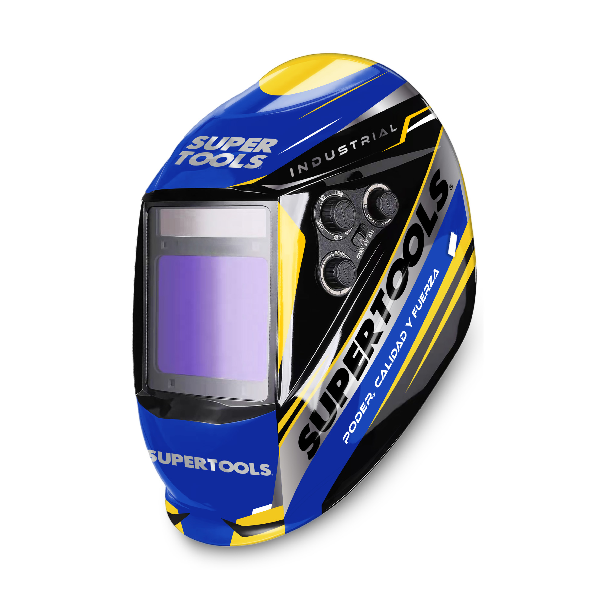 Careta Fotosensible Industrial 4 Sensores, SUPERTOOLS